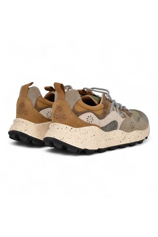 Sneaker uomo in camoscio e nylon multicolor. FLOWER MOUNTAIN | YAMANO3 MAN-1E79